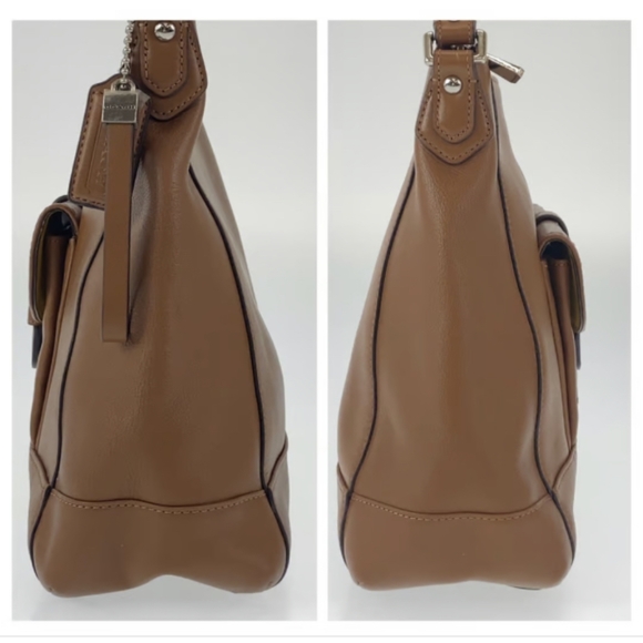 Genuine Coach F29881 Charlie Leather Hobo Front Flap Buckle Purse - Picture 3 of 10